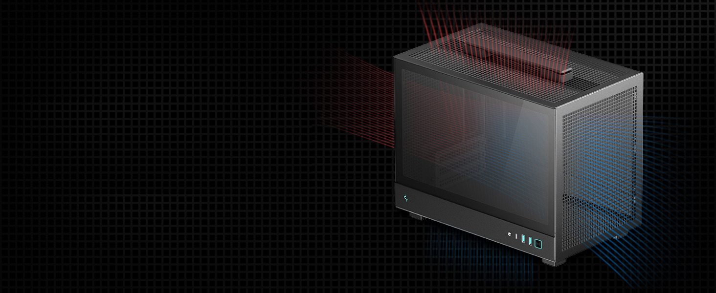 NeweggBusiness - DeepCool CH160 Mini-ITX PC Case, High